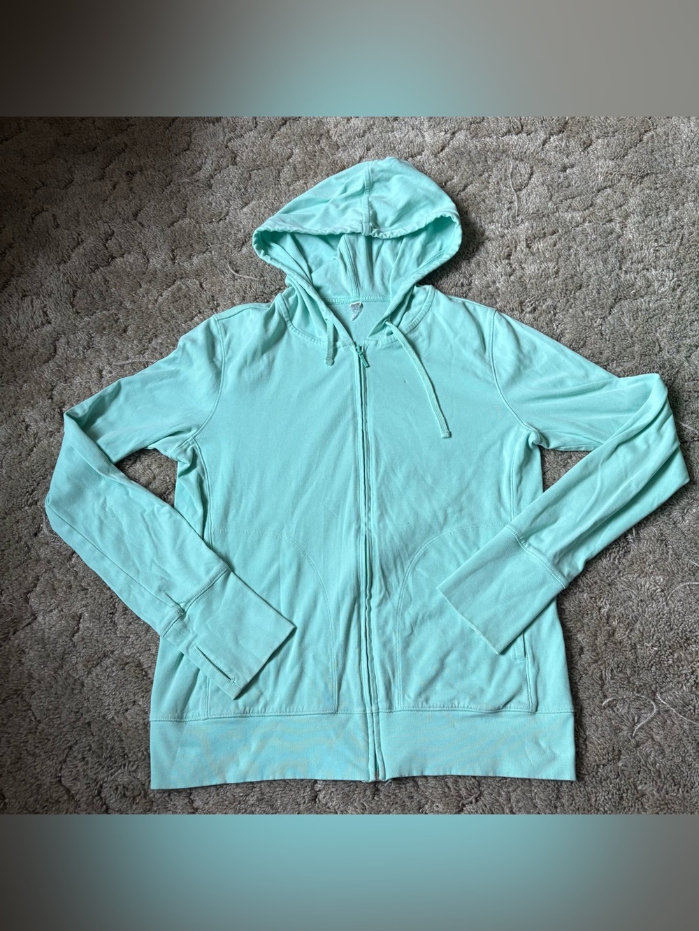 Uniqlo Teal/ Aquamarine Zip Hoodie